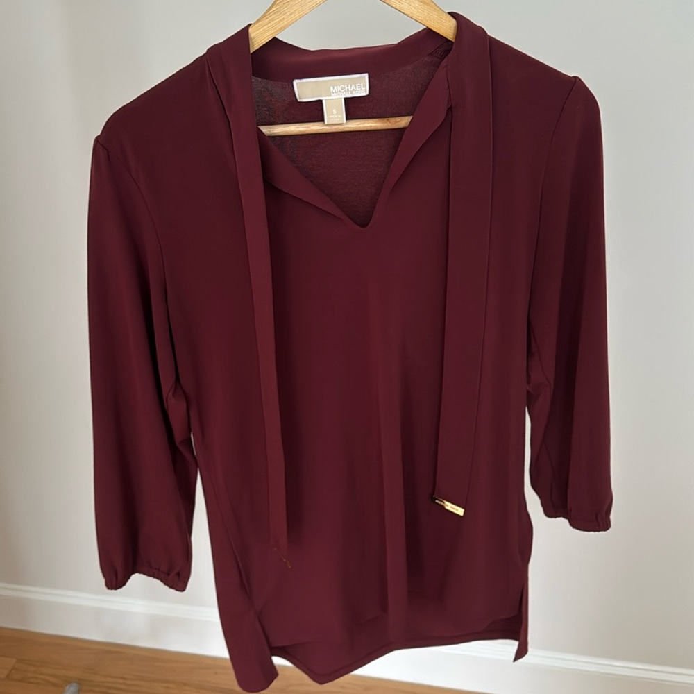Michael Kors top cranberry